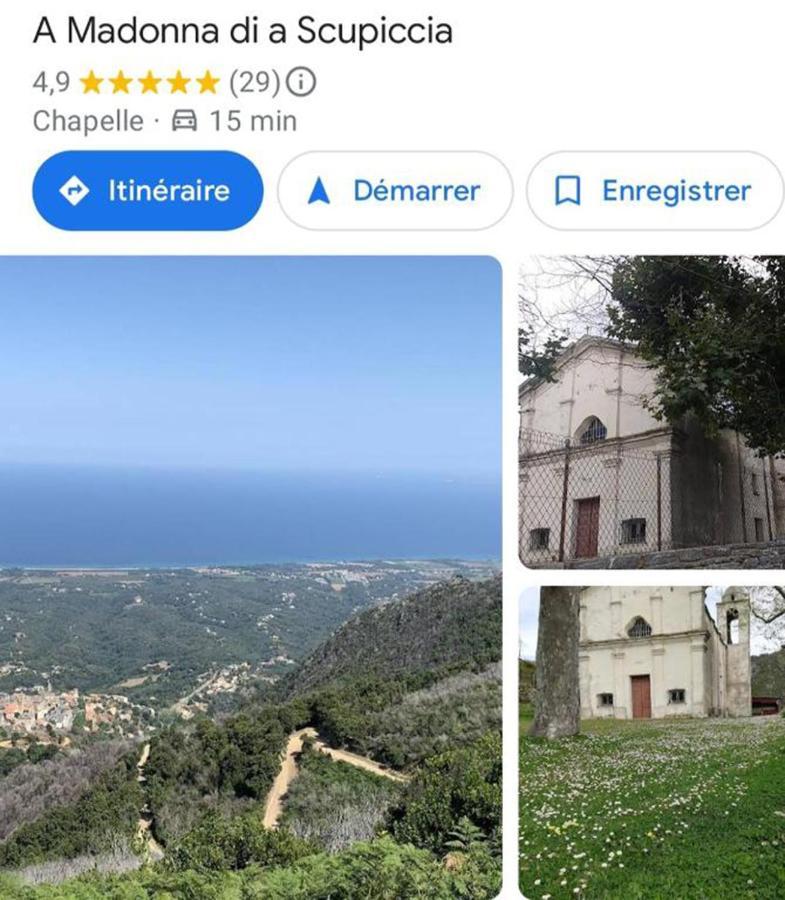 Chambres D'Hote A Caserella, Maison De Village Renovee Avec Vue Sur Mer Valle-di-Campoloro Esterno foto