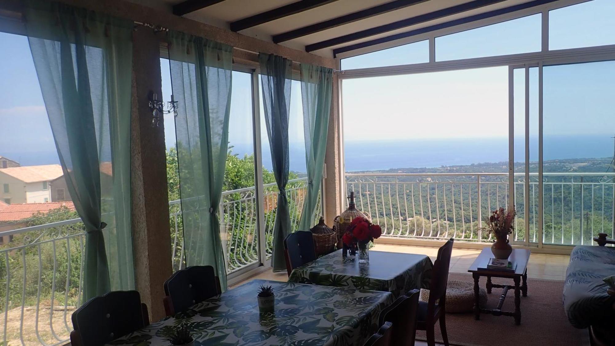 Chambres D'Hote A Caserella, Maison De Village Renovee Avec Vue Sur Mer Valle-di-Campoloro Esterno foto