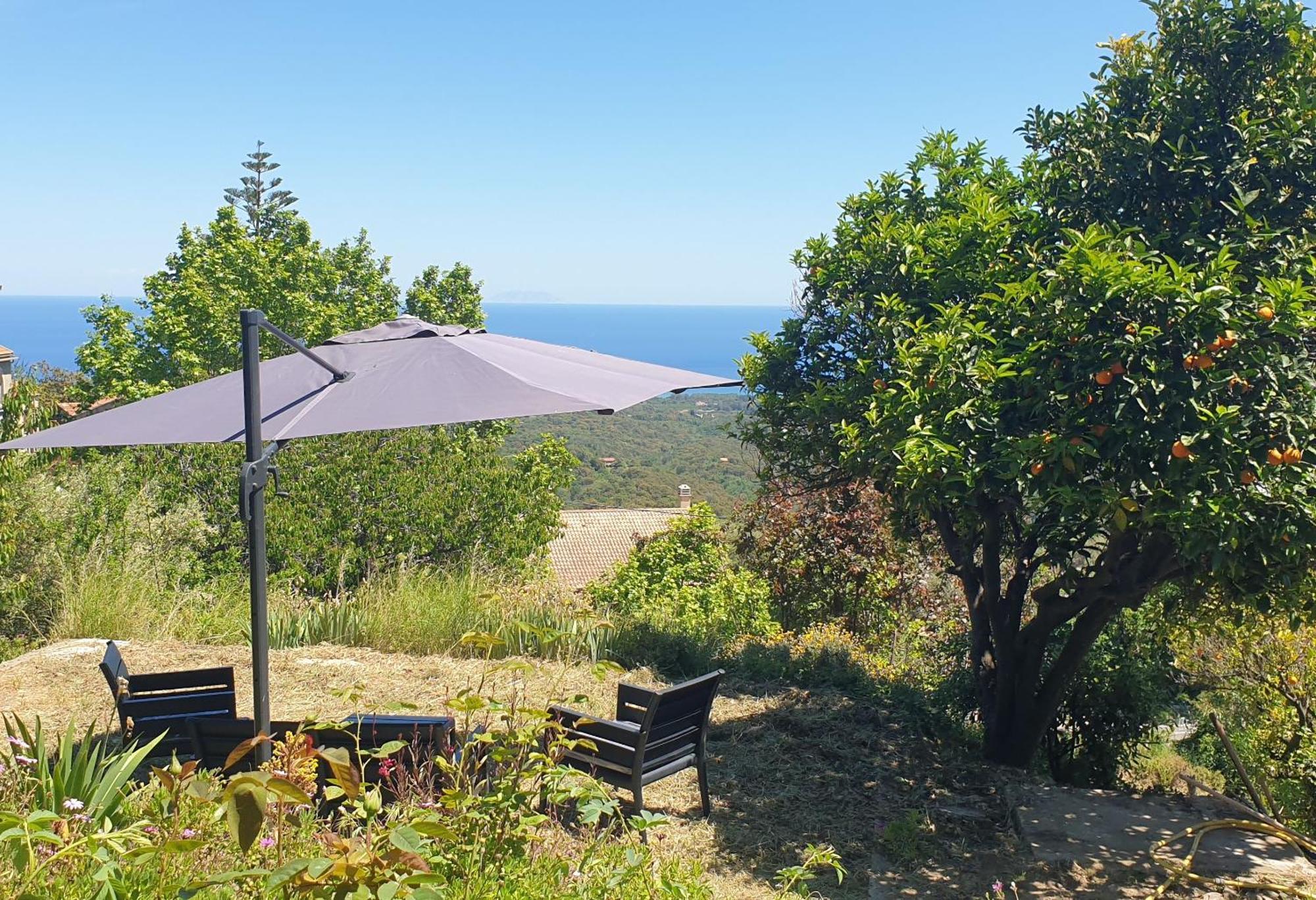 Chambres D'Hote A Caserella, Maison De Village Renovee Avec Vue Sur Mer Valle-di-Campoloro Esterno foto